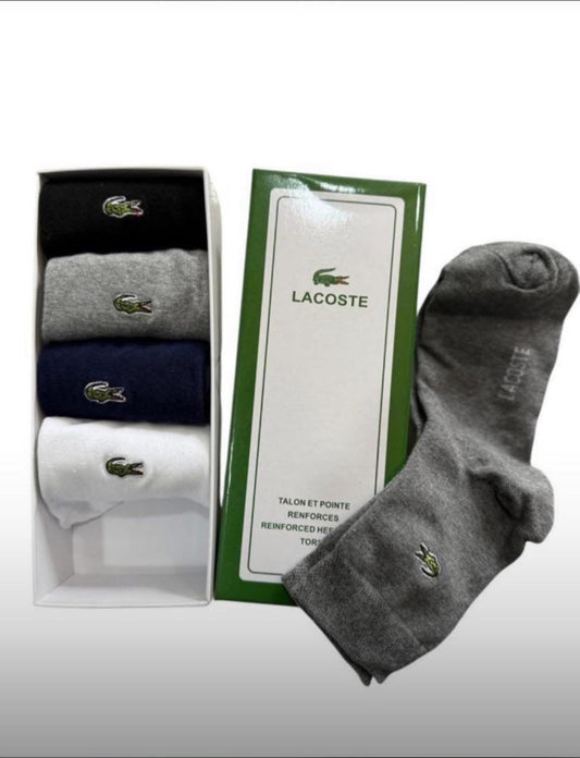 🧦 Lot de 5paires de chaussettes Lacoste – Style, confort et élégance au quotidien Ivoire Lacoste